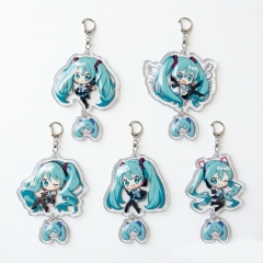Hatsune Miku 双面亚克力钥匙扣 初音未来周边挂件 动漫礼物 现货