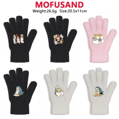 11 Styles Mofusand Cartoon Anime Warm Winter Gloves