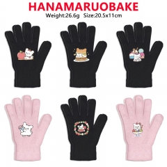 9 Styles Hanamaruobake Cartoon Anime Warm Winter Gloves