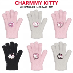 9 Styles Sanrio Charmmy Kitty Cartoon Anime Warm Winter Gloves