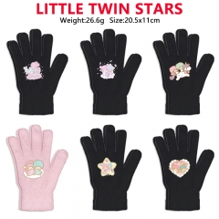 9 Styles Sanrio Little Twin Stars Cartoon Anime Warm Winter Gloves