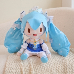 初音毛绒玩偶--皇冠雪花