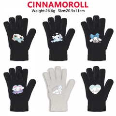 9 Styles Sanrio Cinnamoroll Cartoon Anime Warm Winter Gloves