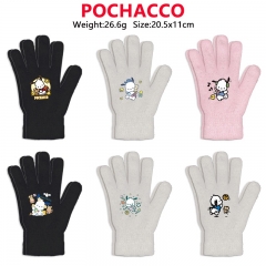 9 Styles Sanrio Pochacco Cartoon Anime Warm Winter Gloves