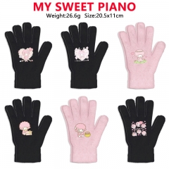7 Styles Sanrio MY SWEET PIANO Cartoon Anime Warm Winter Gloves