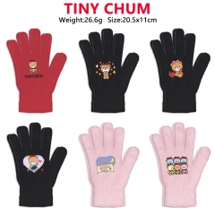 6 Styles Teddy Bear Cartoon Anime Warm Winter Gloves