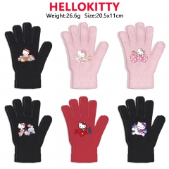 9 Styles Hello Kitty Cartoon Anime Warm Winter Gloves