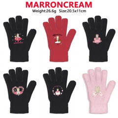 10 Styles Sanrio Marroncream Cartoon Anime Warm Winter Gloves