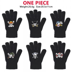 10 Styles One Piece Cartoon Anime Warm Winter Gloves