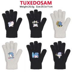 9 Styles Sanrio TUXEDOSAM Cartoon Anime Warm Winter Gloves