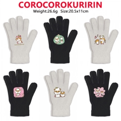 9 Styles Sanrio COROCOROKURIRIN Cartoon Anime Warm Winter Gloves