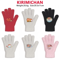 6 Styles Sanrio KIRIMICHAN Cartoon Anime Warm Winter Gloves