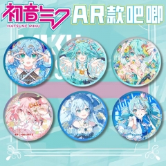 75mm AR款处音PET双闪吧唧徽章浮雕冷烫工艺处音新8款胸章马口铁谷子