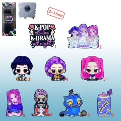 9款猎魔女团卡装胸针一个