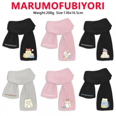 10 Styles Sanrio MARUMOFUBIYORI Cartoon Anime Scarf