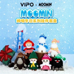 （Officially Licensed ）6PCS/SET VIPOxMoomin Cartoon Surprise Blind Box Anime Plush Toy Pendant