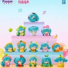 （Officially Licensed ）4PCS/SET Hatsune Miku Cartoon Surprise Blind Box Anime PVC Figure