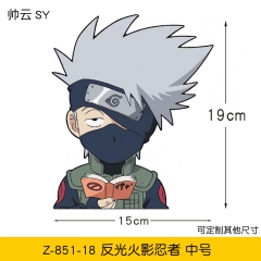 反光二次元卡通撞玻璃车贴卡通动漫侧门装饰划痕遮挡汽车贴纸