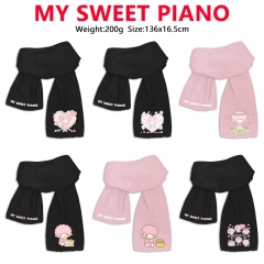 7 Styles Sanrio MY SWEET PIANO Cartoon Anime Scarf