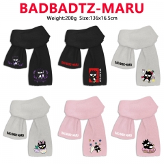 9 Styles Sanrio BADBADTZ-MARU Cartoon Anime Scarf