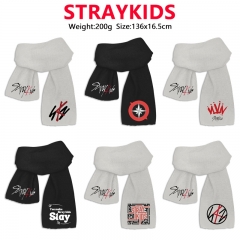 11 Styles K-POP Stray Kids Cartoon Anime Scarf