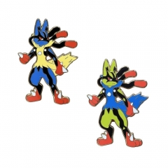 路卡利欧甲贺忍蛙金属胸针合金滴油徽章动漫游戏周边配饰别针跨境