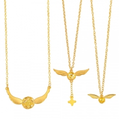 3 Styles Harry Potter Cartoon Anime Alloy Necklace