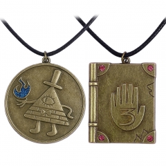 2 Styles Gravity Falls Cartoon Anime Alloy Necklace