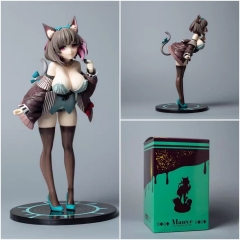 美少女周边日系巧克力猫娘静态雕像站姿桌面摆件