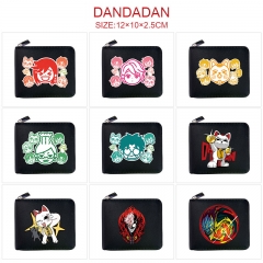 DANDADAN 11款 动漫 黑色短款对折拉链钱包