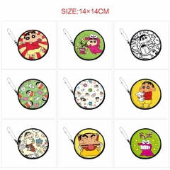 10 Styles Crayon Shin-chan Cartoon PU Coin Purse Anime Wallet