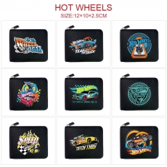 风火轮 Hot Wheels 11款 动漫 黑色短款对折拉链钱包
