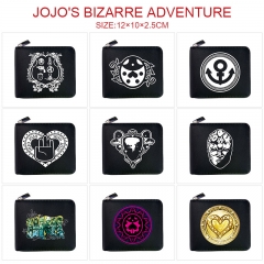 JOJO的奇妙冒险 10款 动漫 黑色短款对折拉链钱包