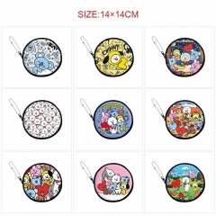 15 Styles K-POP BTS Bulletproof Boy Scouts Cartoon PU Coin Purse Anime Wallet