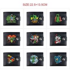 11 Styles Minecraft Cartoon Wallet Anime Short Purse