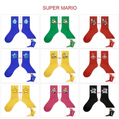 10 Styles Super Mario Bro Cartoon Anime Long Socks