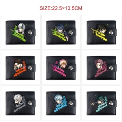 10 Styles Blue Lock Cartoon Wallet Anime Short Purse