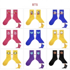 15 Styles K-POP BTS Bulletproof Boy Scouts Cartoon Anime Long Socks