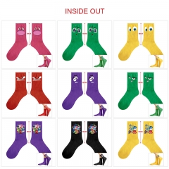 10 Styles Inside Out Cartoon Anime Long Socks