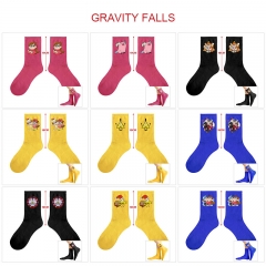 10 Styles Gravity Falls Cartoon Anime Long Socks