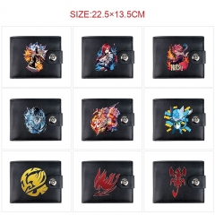 10 Styles Fairy Tail Cartoon Wallet Anime Short Purse