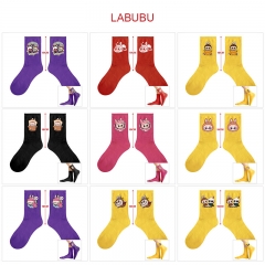 10 Styles POP MART Labubu Cartoon Anime Long Socks
