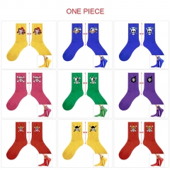 15 Styles One Piece Cartoon Anime Long Socks