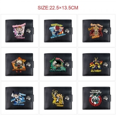 12 Styles My Hero Academia Cartoon Wallet Anime Short Purse