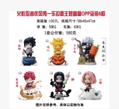 6PCS/SET Naruto Cartoon Surprise Blind Box Anime PVC Figure