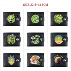10 Styles Rick and Morty Cartoon Wallet Anime Short Purse