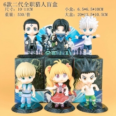 6PCS/SET 10-11cm Hunter×Hunter Cartoon Surprise Blind Box Anime PVC Figure Toy