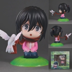 11.5cm Attack on Titan/Shingeki No Kyojin Mikasa·Ackerman Cartoon Anime PVC Figure Doll Toys