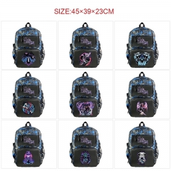 10 Styles Solo Leveling Cartoon Pattern Anime Backpack Bag With USB Charging Cable