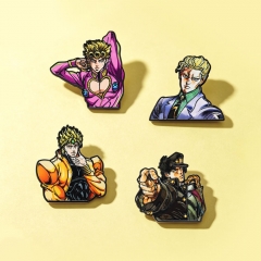JOJO的奇妙冒险胸针承太郎乔鲁诺DIO包包服饰配饰二次元金属徽章